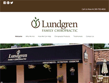 Tablet Screenshot of lundgrenchiropractic.com